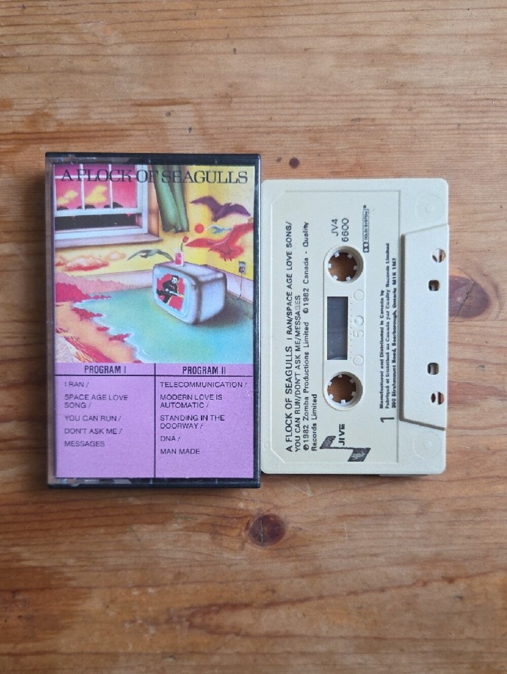 A Flock of Seagulls 1982 Self Titled Debut Cassette Tape Album I Ran New Wave